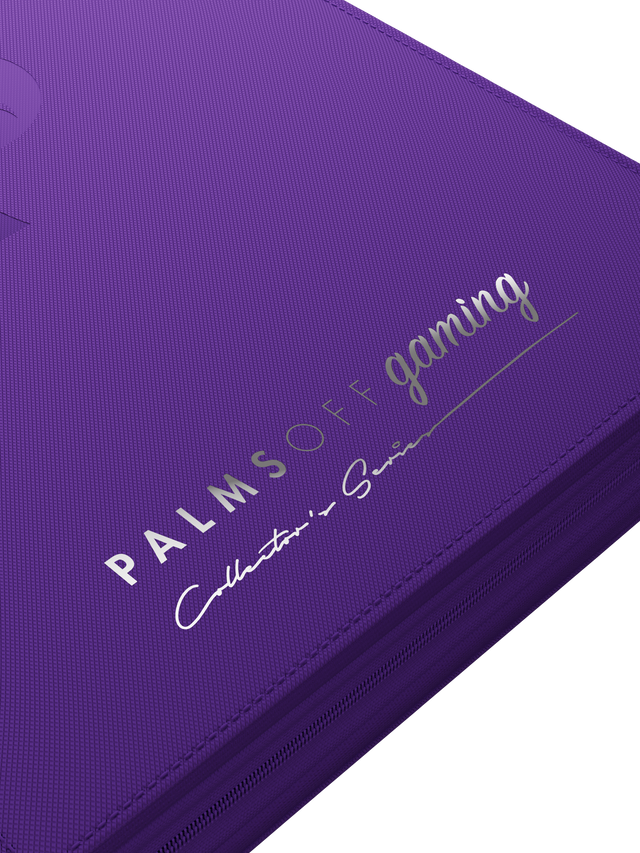 Collector's Series Top Loader Zip Binder - CLEAR - Purple