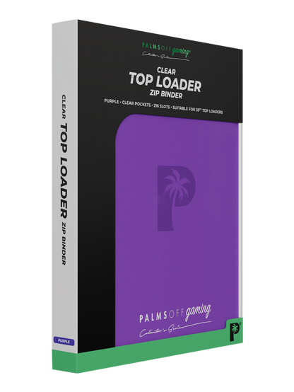 Collector's Series Top Loader Zip Binder - 9 Pocket - Purple