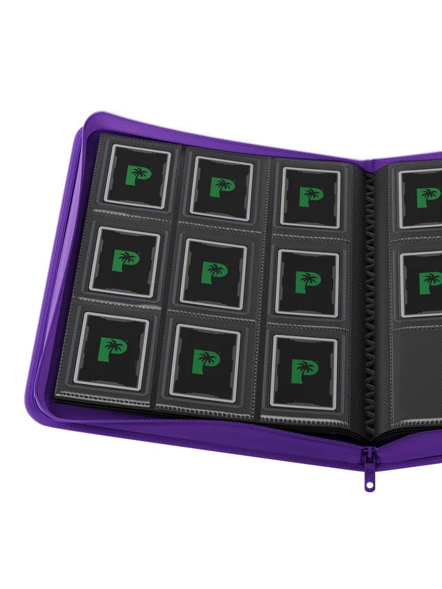 Collector's Series Top Loader Zip Binder - 9 Pocket - Purple