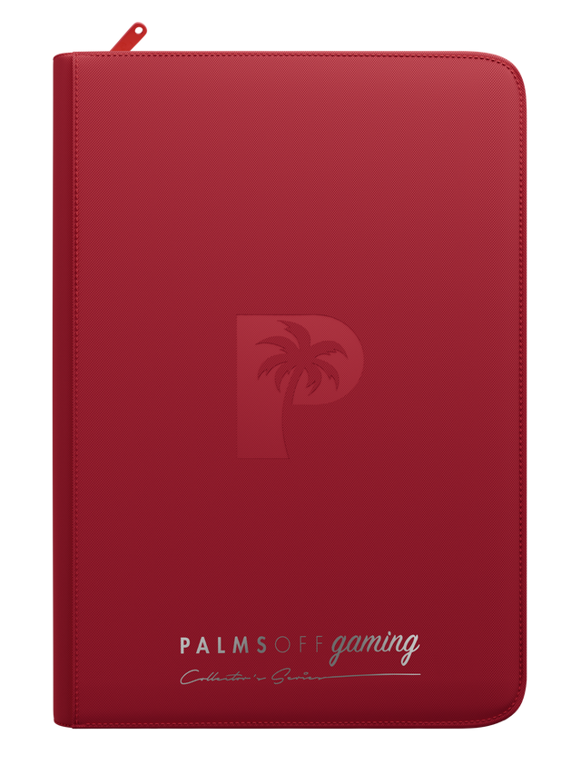 Collector's Series Top Loader Zip Binder - 9 Pocket - Red