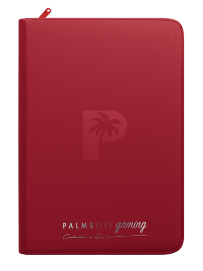 Collector's Series Top Loader Zip Binder - 9 Pocket - Red