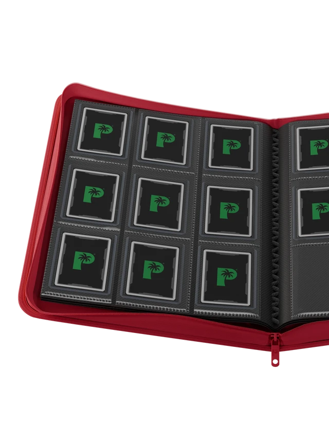 Collector's Series Top Loader Zip Binder - 9 Pocket - Red