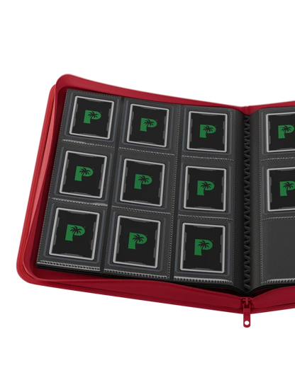Collector's Series Top Loader Zip Binder - 9 Pocket - Red