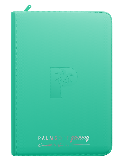 Collector's Series Top Loader Zip Binder - 9 Pocket - Turquoise
