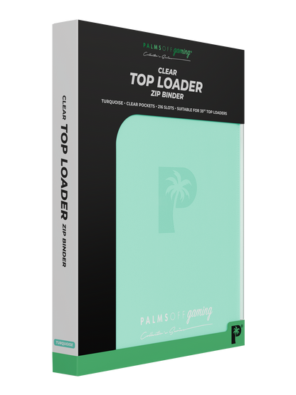 Collector's Series Top Loader Zip Binder - 9 Pocket - Turquoise