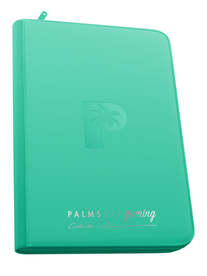 Collector's Series Top Loader Zip Binder - 9 Pocket - Turquoise