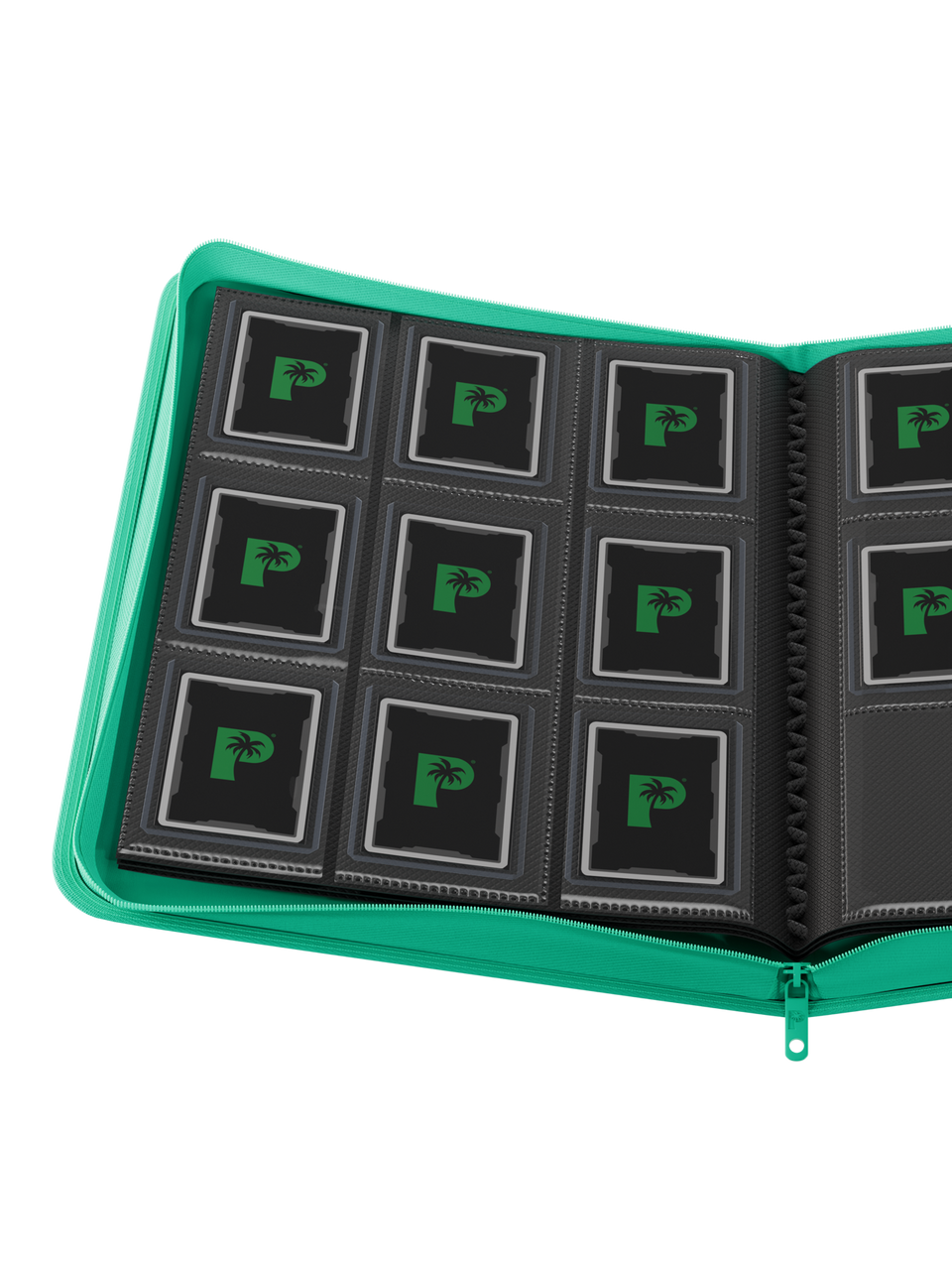 Collector's Series Top Loader Zip Binder - 9 Pocket - Turquoise