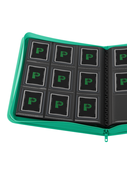 Collector's Series Top Loader Zip Binder - 9 Pocket - Turquoise