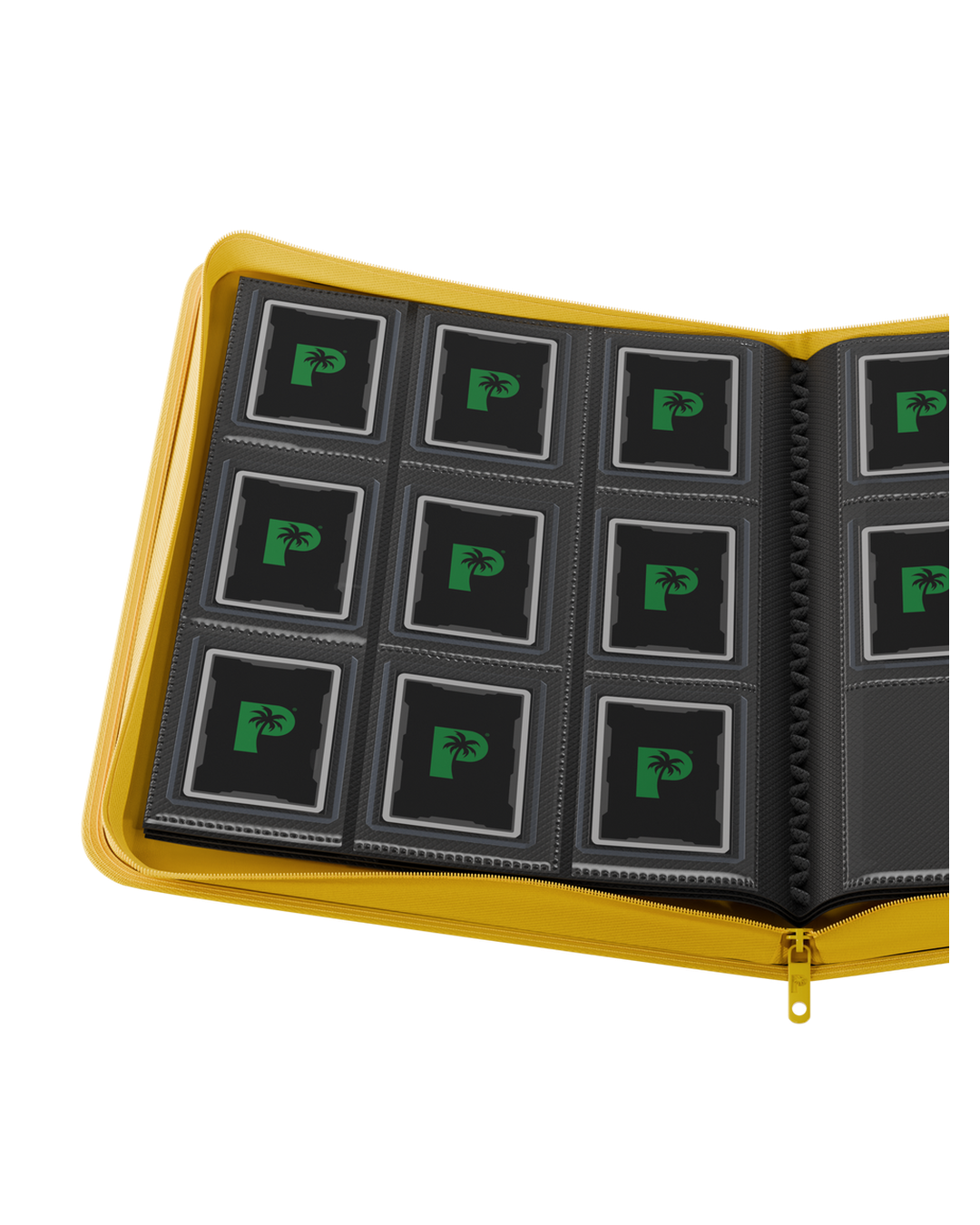 Collector's Series Top Loader Zip Binder - CLEAR - Yellow