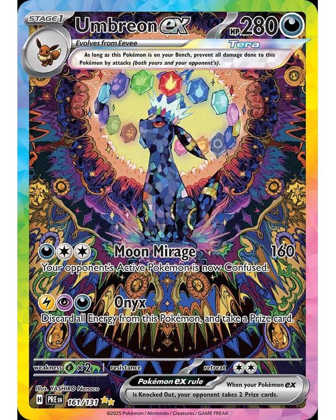 UMBREON EX (161/131)
[SCARLET & VIOLET: PRISMATIC EVOLUTIONS ] - Groovy Collectables