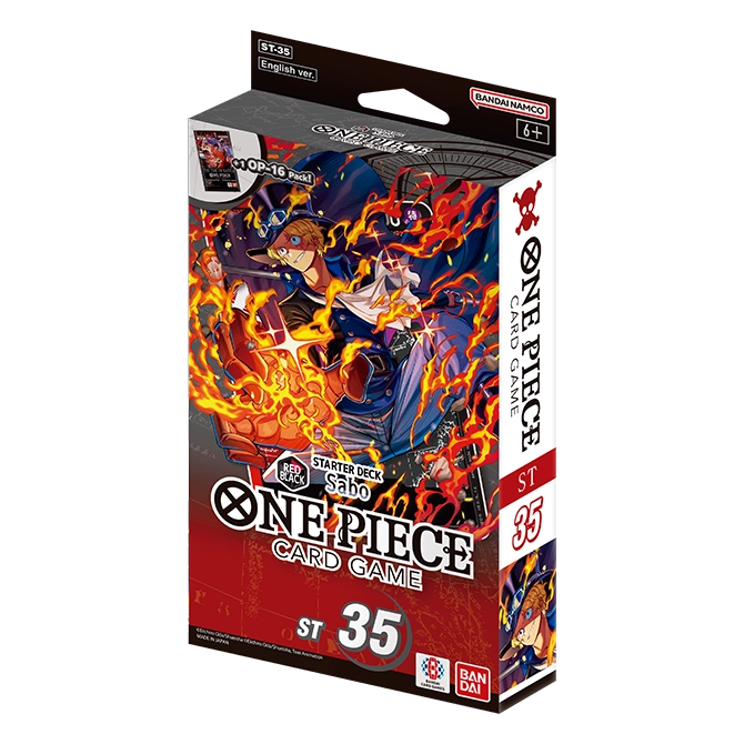 (Preorder) One Piece Card Game: (ST-35) Starter Deck 35: RED/BLACK Sabo