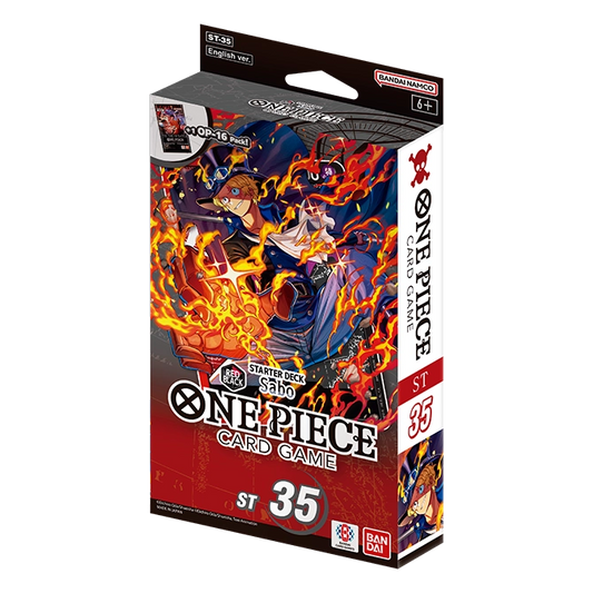 (Preorder) One Piece Card Game: (ST-35) Starter Deck 35: RED/BLACK Sabo