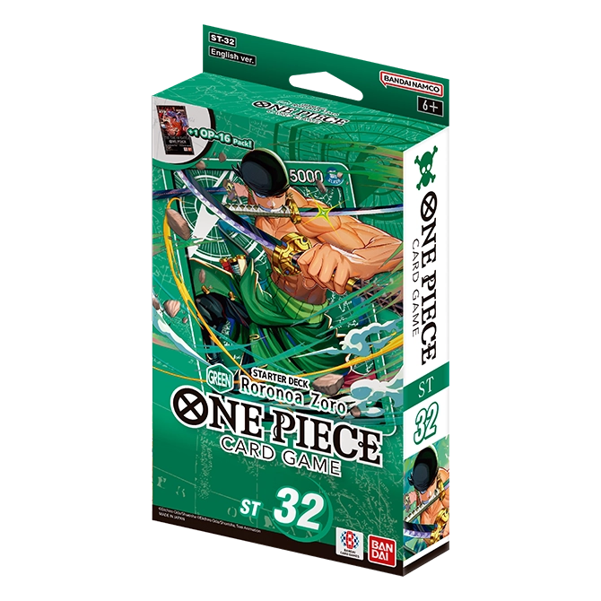 (Preorder) One Piece Card Game: (ST-32) Starter Deck 32: GREEN Roronoa Zoro
