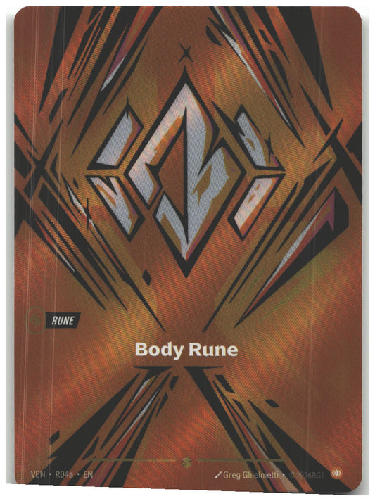 Body Rune (R04a) | Near Mint / English / Foil