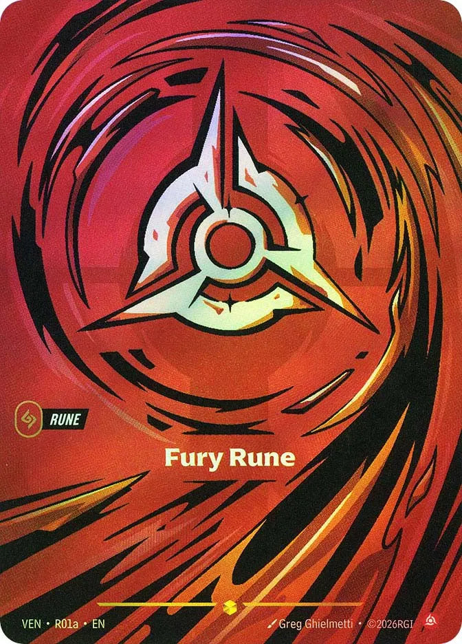 Fury Rune (R01a) R01a - (Vendetta) (Showcase) Foil