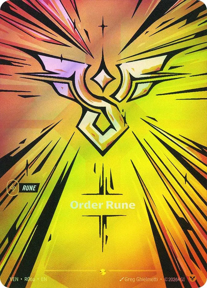 Order Rune (R06a) R06a - (Vendetta) (Showcase) Foil