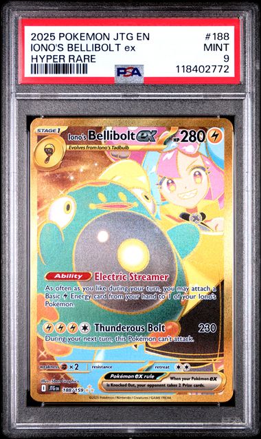 Iono's Bellibolt ex - 188/159 - (SV09: Journey Together) (Hyper Rare) Holofoil